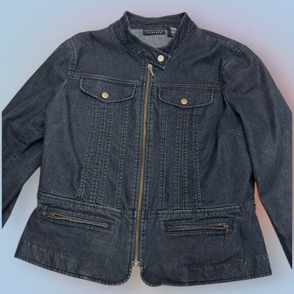 APOSTROPHE Women’s 12 Blue Jean Jacket - Picture 3 of 4